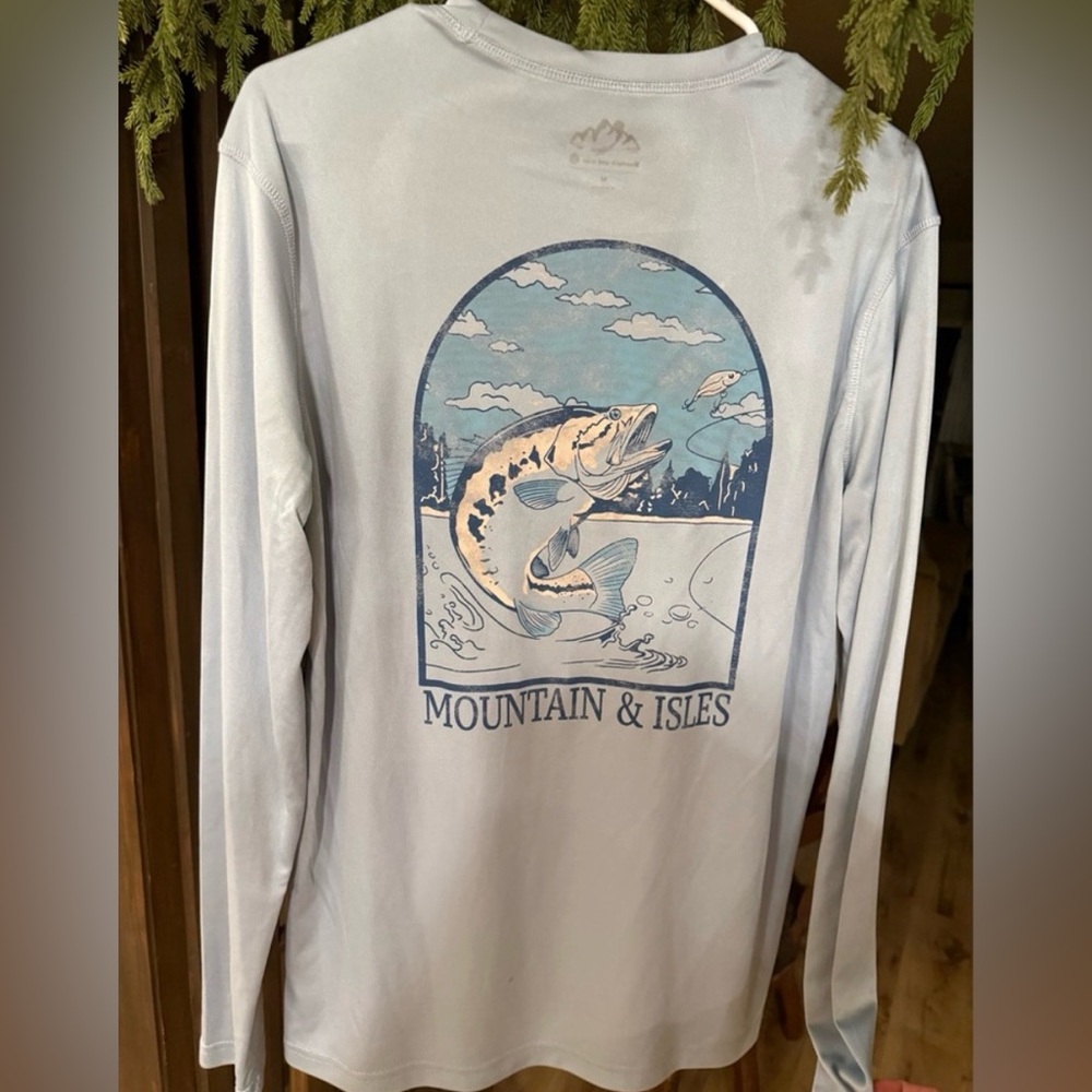 Men's Gray Long Sleeve Shirt - Picture 3 of 3